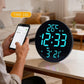 ⏰✨ Smart Digital Wanduhr – 50% RABATT! Bluetooth-Zeitsync, RGB-Farben, Kalender mit Temperatur & Luftfeuchtigkeit – modernes Wohnen.