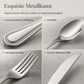 🍴5Edelstahl-Besteck-Set, langlebig, für Haushalt & Picknick✨