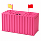 Digitales Münz-Sparschwein im Schiffscontainer-Design mit automatischer Münzzählung für USD-, EUR- und GBP-Münzen – batteriebetriebenes Sparschwein