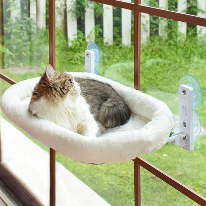 🐱✨ Katzen-Fensterhängematte mit Saugnäpfen – 50% RABATT! 85mm Saugnäpfe, Stahlrahmen, faltbar – sicherer Sonnenplatz am Fenster. 💪