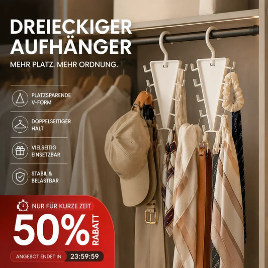 🏠Sonderangebot 50% RABATT!-50% RABATT! 👗Mehrfunktionaler dreieckiger Kleiderschrank-Organizer